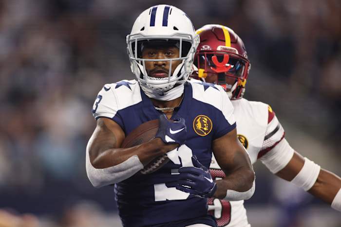 Receiver Brandin Cooks had four catches in a Dallas Cowboys win over the Washington Commanders.